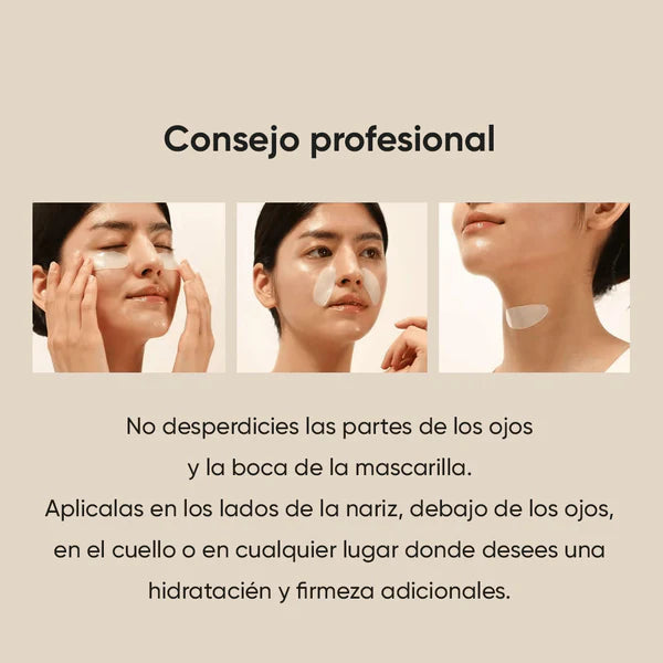 10 MASCARILLAS DE BIO-COLAGENO RITTOA® + crema facial 100% collagem gratis