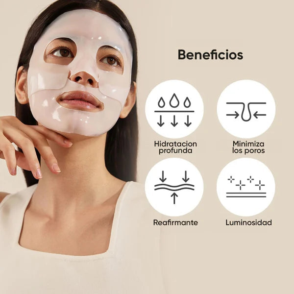 10 MASCARILLAS DE BIO-COLAGENO RITTOA® + crema facial 100% collagem gratis