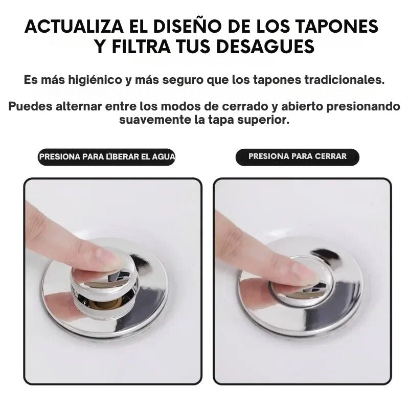 KIT 2 POR 1 | 💧💧Filtro Desague Acero Inoxidable DuoBlock Steel®